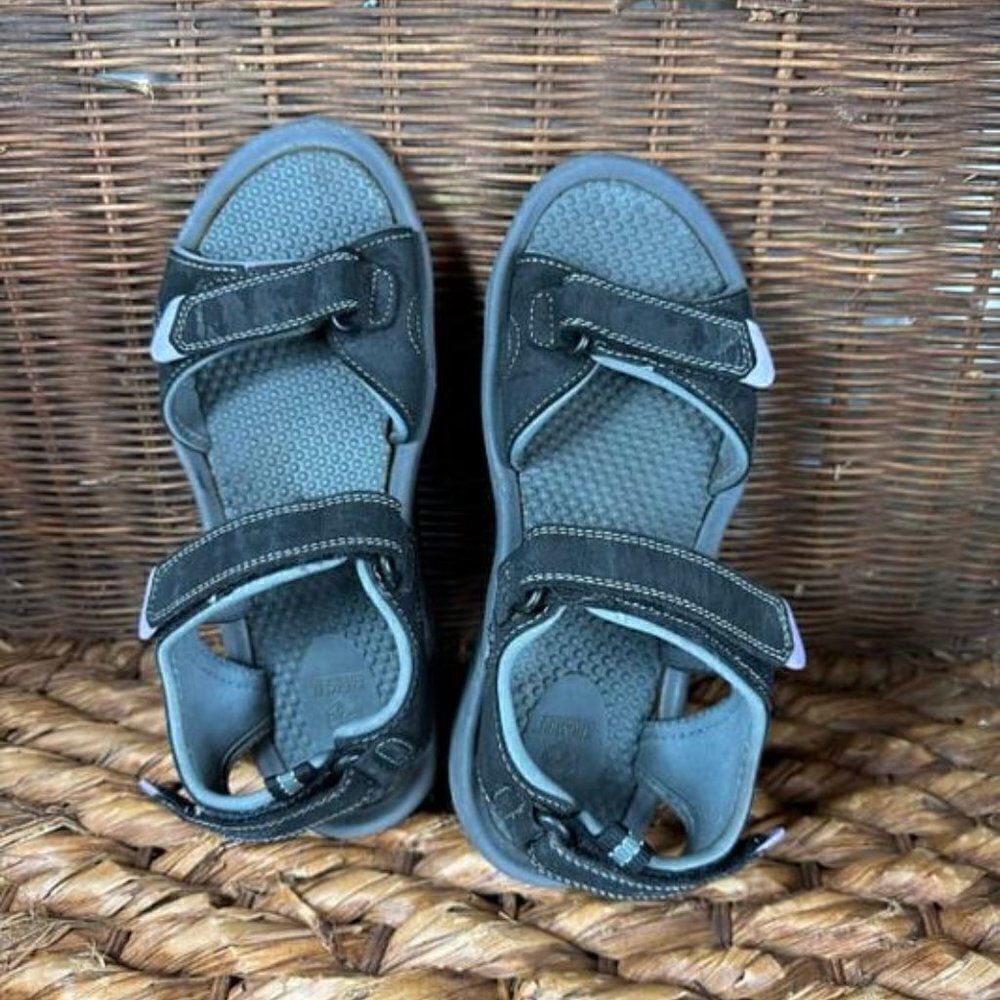 KHOMBU CORAL GREY WOMEN'S 9M SANDALS Shoe‎ Straps Adjustable,  #1099420 - Picture 3 of 7
